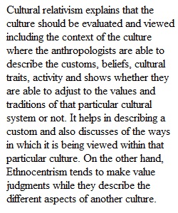 Unit 1- Assignment 1.2-Cultural Anthropology